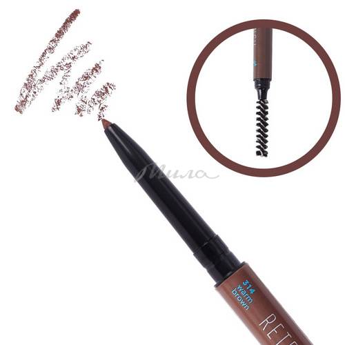 Карандаш для бровей PARISA COSMETICS Retractable Micro Brow Pencil водостойкий автоматический, тон 314 #3