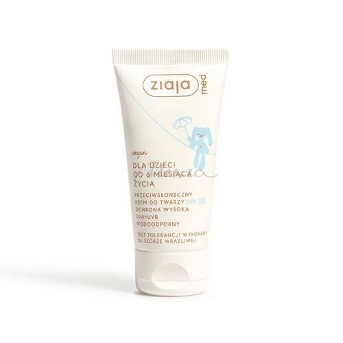Крем детский для лица ZIAJA Med, SPF50, 50 мл
