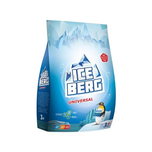 Порошок стиральный ICEBERG Universal, 3 кг