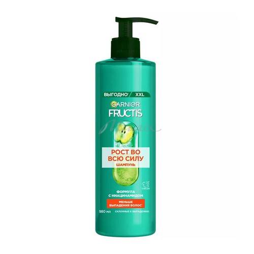 Шампунь для волос FRUCTIS Рост во всю силу, 980 мл