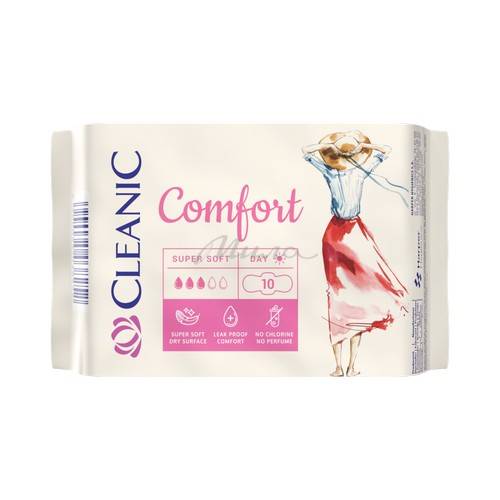 Прокладки гигиенические CLEANIC Comfort Day дневные женские, 10 шт