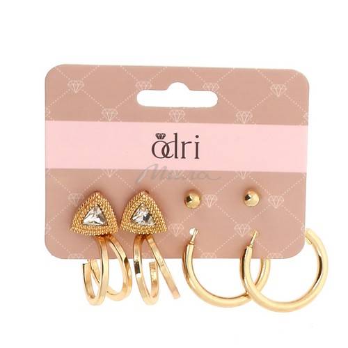 Серьги ODRI, 4 пары, арт. 7012305568