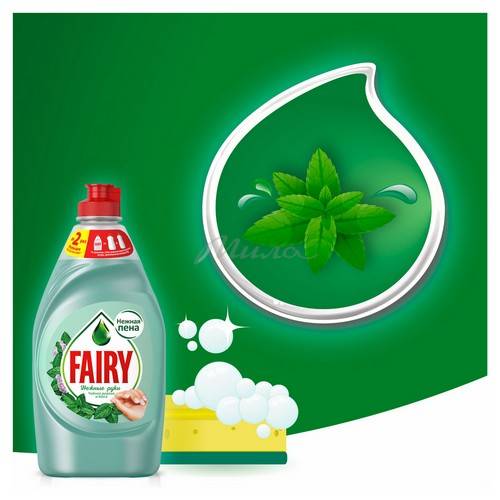 Средство для мытья посуды FAIRY Нежные руки Чайное дерево и мята, 900 мл #6
