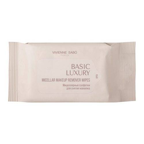 Салфетки мицеллярные VIVIENNE SABO Basic Luxury для снятия макияжа, 20 шт