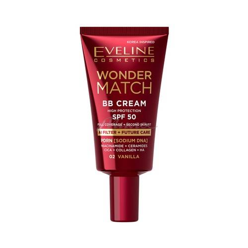 BB-крем для лица EVELINE Cosmetics Wonder Match, SPF 50, тон 02 Vanilla