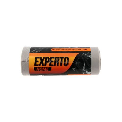 Мешки для мусора EXPERTO с завязками, 60 л, 20 шт