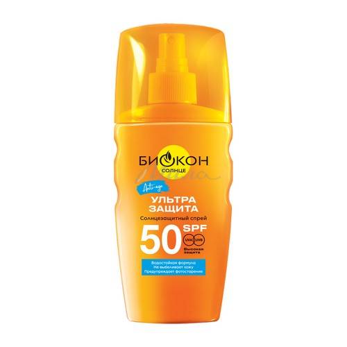 Солнцезащитный спрей БИОКОН SPF 50, 160 мл
