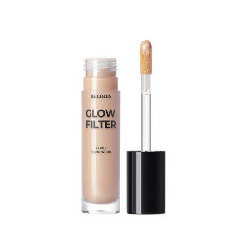 Тональный флюид RELOUIS Glow Filter Fluid Foundation сияющий с эффектом «фильтра», тон 02 Natural Beige #2