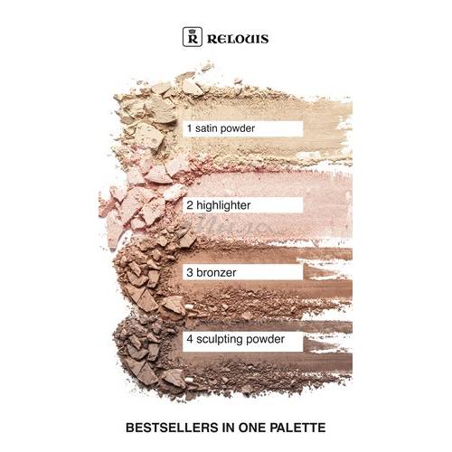 Палетка для лица RELOUIS Paradiso Contouring Palette #3