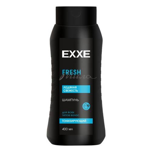 Шампунь мужской для волос EXXE Fresh Ледяная свежесть, тонизирующий, 400 мл
