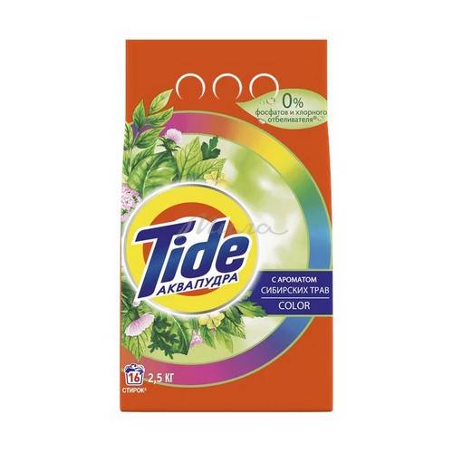 Порошок стиральный TIDE Color с ароматом сибирских трав автомат, 3 кг