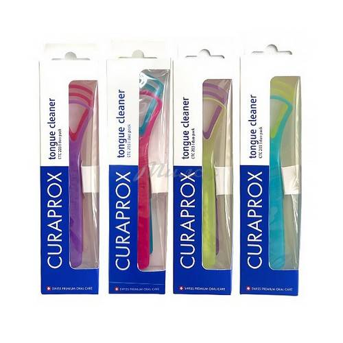 Набор скребков для языка CURAPROX Tongue cleaner, 2 шт.