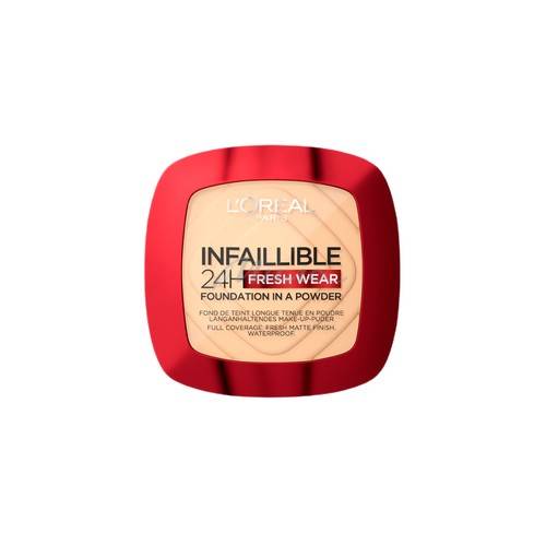 Пудра для лица L`OREAL Infaillible компактная стойкая, тон 180, 9 г