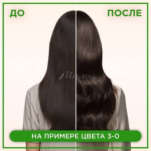 Крем-краска стойкая ПАЛЕТТ Naturia, тон 3-0 Темно-каштановый #9