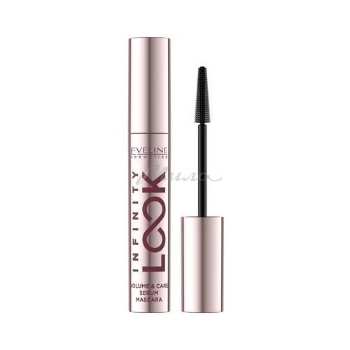 Тушь для ресниц EVELINE Cosmetics Infinity Look Объемная и ухаживающая, черный