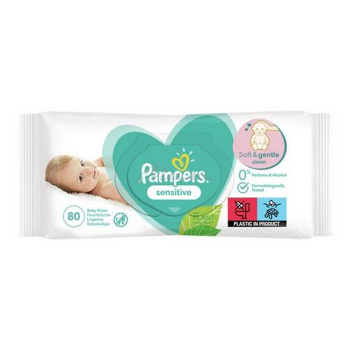 Салфетки влажные Pampers Sensitive детские 80шт