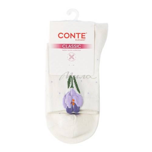 Носки женские CONTE ELEGANT Classic, 1136 молочный, размер 23-25, арт. 17С-183СП