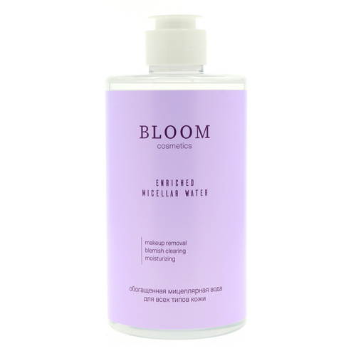 Вода мицеллярная BLOOM cosmetics обогащенная для всех типов кожи, 445 ...